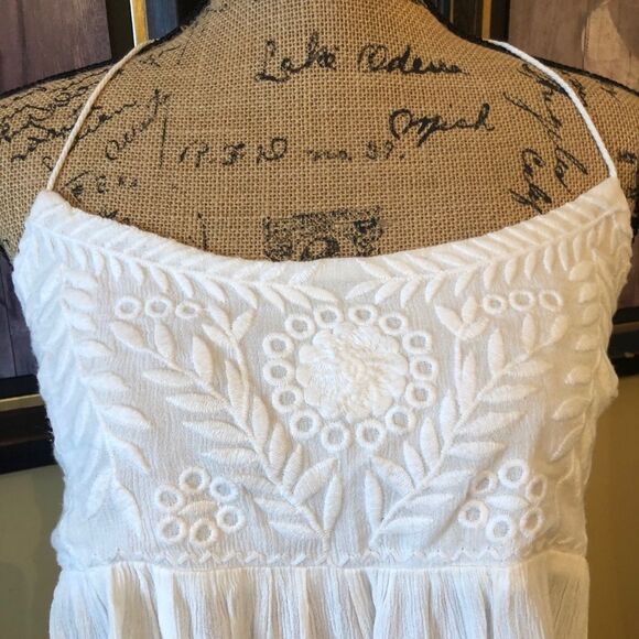 Free People Tank Top Dressy Tie Back sz M - Picture 5 of 8